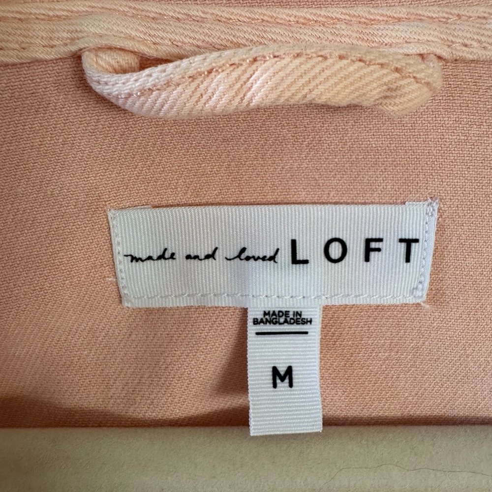 Women's Peachy Pink Denim Jacket - Picture 3 of 3